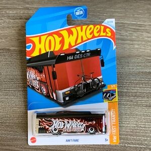 Hot Wheels Aint Fare World Tour Red Transit Bus Treasure Hunt Hotwheels 2024 New